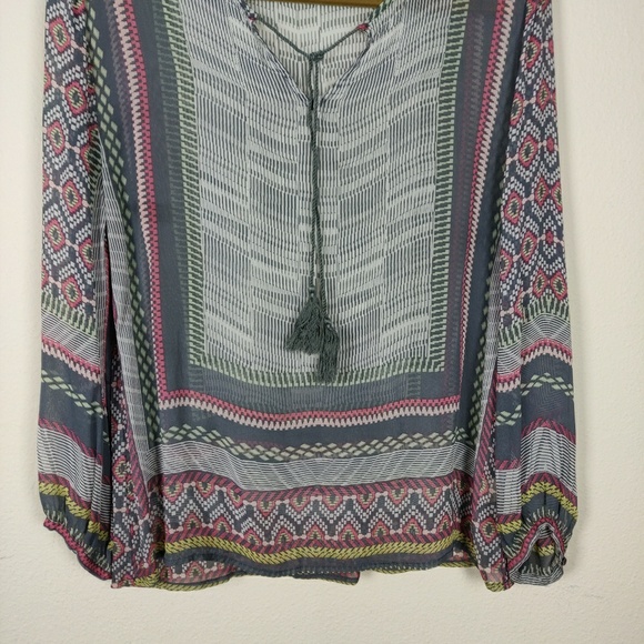 Dylan printed boho festival flowy tunic top - Picture 4 of 7